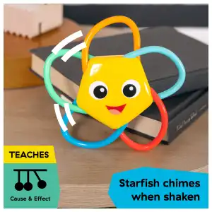 Baby Einstein Ocean Explorers Soothing Star Teether & Rattle Toy 0m+ (13 cm) miniatura 4