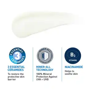 CeraVe Invisible Mineral Sunscreen Broad Spectrum SPF 50 For Face 48 mL (1.62 oz) miniatura 3