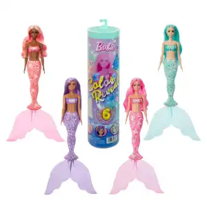 Mattel Barbie Color Reveal Mermaid Series 6 Pcs (29 cm) miniatura 1