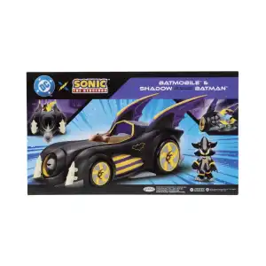 JAKKS Pacific DC x Sonic The Hedgehog Batmobile & Shadow as Batman (29 cm) miniatura 3