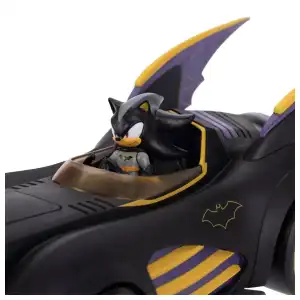 JAKKS Pacific DC x Sonic The Hedgehog Batmobile & Shadow as Batman (29 cm) miniatura 4