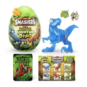 ZURU Smashers Nano Jurassic Lightup Dino 5+ Surprises miniatura 1