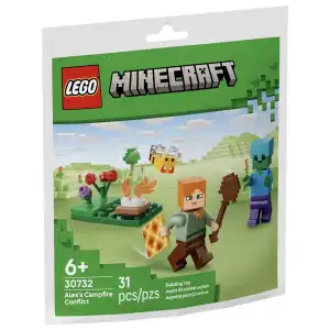 LEGO Minecraft 30732 Alex’s Campfire Conflict 31 Pcs miniatura 1