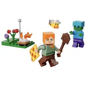 LEGO Minecraft 30732 Alex’s Campfire Conflict 31 Pcs miniatura 2