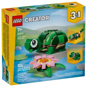 LEGO Creator 3 in 1 31377 Turtle with a Water Lily 124 Pcs miniatura 2