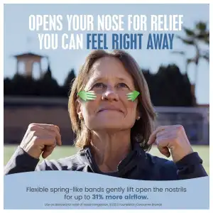 Breathe Right Nasal Strips Extra Strength Clear Drug Free 26 Clear Strips miniatura 3