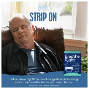 Breathe Right Nasal Strips Extra Strength Clear Drug Free 26 Clear Strips miniatura 2