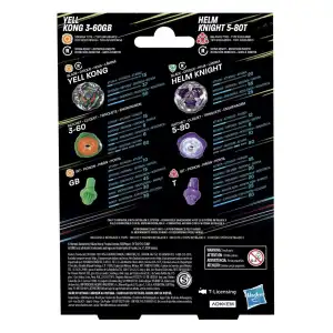 Hasbro Beyblade X Yell Kong 3-60GB & Helm Knight 5-80T miniatura 4