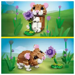 LEGO Creator 3 in 1 31376 Cute Hamster with a Flower 166 Pcs miniatura 5