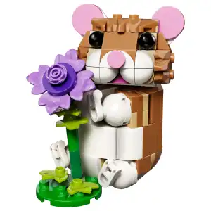LEGO Creator 3 in 1 31376 Cute Hamster with a Flower 166 Pcs miniatura 3