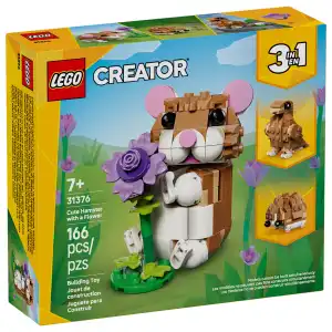 LEGO Creator 3 in 1 31376 Cute Hamster with a Flower 166 Pcs miniatura 2