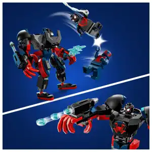 LEGO Marvel 76337 Miles Morales Mech vs. Spider-Man 2099 135 Pcs miniatura 6