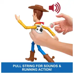Mattel Disney Pixar Toy Story 5 Running Woody (31 cm) miniatura 3