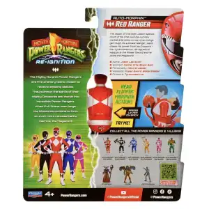 Hasbro Playmates Toys Mighty Morphin Power Rangers Re-Ignition Auto-Morphin Red Ranger (15 cm) miniatura 5