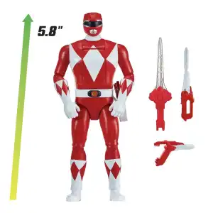 Hasbro Playmates Toys Mighty Morphin Power Rangers Re-Ignition Auto-Morphin Red Ranger (15 cm) miniatura 3