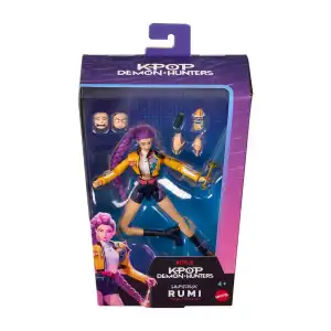 Mattel Netflix KPop Demon Hunters HUNTR/X Rumi with Accesories & Swappable Faces & Hands (15 cm) miniatura 3