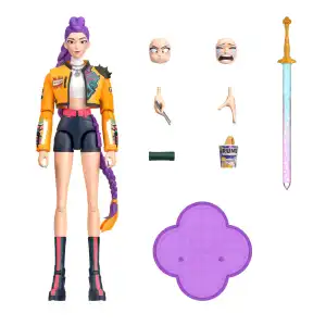 Mattel Netflix KPop Demon Hunters HUNTR/X Rumi with Accesories & Swappable Faces & Hands (15 cm) miniatura 2