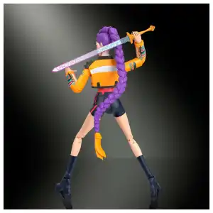 Mattel Netflix KPop Demon Hunters HUNTR/X Rumi with Accesories & Swappable Faces & Hands (15 cm) miniatura 7