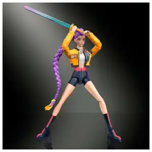 Mattel Netflix KPop Demon Hunters HUNTR/X Rumi with Accesories & Swappable Faces & Hands (15 cm) miniatura 5