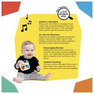 Baby Einstein Petit Piano Musical Toy & Rattle 3-36m (12 cm) miniatura 3
