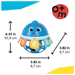 Baby Einstein Ocean Explorers Opus Jingle & Shake Rattle Toy 0m+ (11 cm) miniatura 3