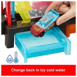 Mattel Disney Pixar Cars Color Changers Race Ready Car Wash miniatura 4