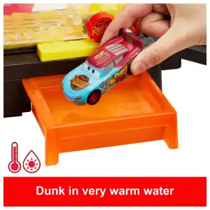Mattel Disney Pixar Cars Color Changers Race Ready Car Wash miniatura 3
