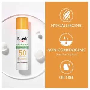Eucerin Clear Skin For Acne Prone + Oily Skin Lightweight Sunscreen Lotion For Face Broad Spectrum SPF 50 75 mL (2.5 oz) miniatura 7
