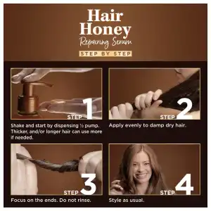 Garnier Whole Blends Hair Honey Repairing Serum 150 mL (5.1 oz) miniatura 3