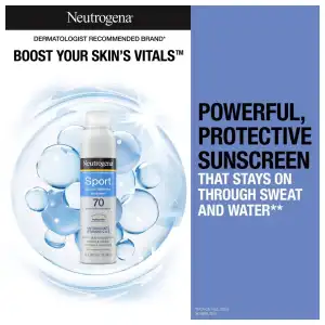 Neutrogena Sport Active Defense Sunscreen Broad Spectrum SPF 70 141 g (5 oz) miniatura 4