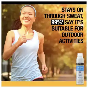 Neutrogena Sport Active Defense Sunscreen Broad Spectrum SPF 70 141 g (5 oz) miniatura 8