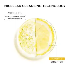 Garnier SkinActive Micellar Cleansing Water All-in-1 Brightening with Vitamin C 400 mL (13.5 oz) miniatura 2