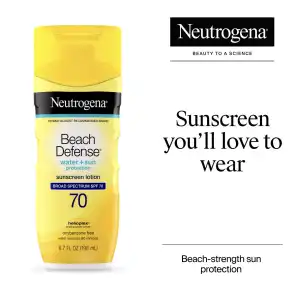 Neutrogena Beach Defense Sunscreen Lotion Broad Spectrum SPF 70 198 mL (6.7 oz) miniatura 7
