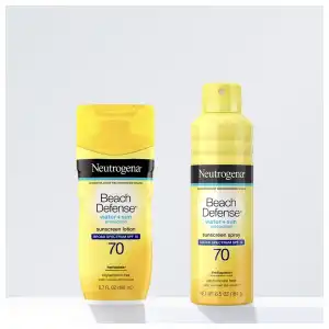 Neutrogena Beach Defense Sunscreen Lotion Broad Spectrum SPF 70 198 mL (6.7 oz) miniatura 9