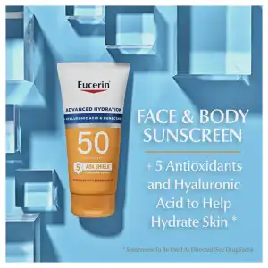 Eucerin Advanced Hydration + Hyaluronic Acid & Humectants Lightweight Sunscreen Lotion Broad Spectrum SPF 50 150 mL (5 oz) miniatura 8