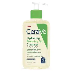 CeraVe Hydrating Foaming Oil Cleanser For Dry to Very Dry Skin 237 mL (8 oz) miniatura 1