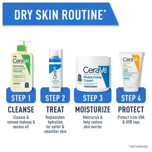 CeraVe Hydrating Foaming Oil Cleanser For Dry to Very Dry Skin 237 mL (8 oz) miniatura 8