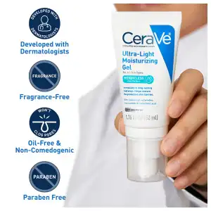 CeraVe Ultra-Light Moisturizing Gel For All Skin Types 52 mL (1.75 oz) miniatura 3