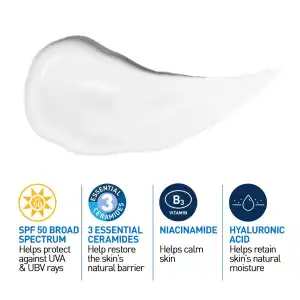 CeraVe AM Facial Moisturizing Lotion with Sunscreen Broad Spectrum SPF 50 89 mL (3 oz) miniatura 2