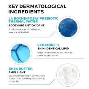 La Roche-Posay Lipikar AP+M Triple Repair Moisturizing Cream For Extra Dry Skin Body and Face 75 mL (2.53 oz) miniatura 3