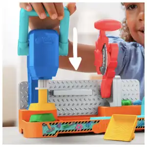 Hasbro Play-Doh Stamp & Saw Tool Bench 5 Cans 284 g (10 oz) miniatura 5