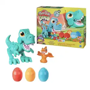 Hasbro Play-Doh Dino Crew Crunchin' T-Rex 3 Cans 213 g (7.5 oz) miniatura 1