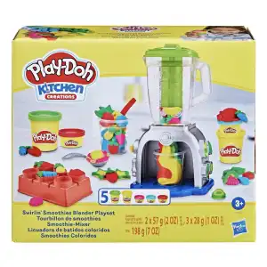 Hasbro Play-Doh Kitchen Creations Swirlin' Smoothies Blender Playset 5 Cans 198 g (7 oz) miniatura 2
