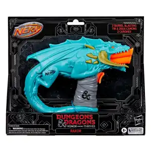 Hasbro Nerf Dungeons & Dragons Honor Among Thieves Rakor Dart Blaster 4 Darts (25 cm) miniatura 2