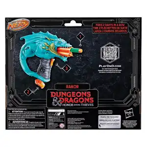 Hasbro Nerf Dungeons & Dragons Honor Among Thieves Rakor Dart Blaster 4 Darts (25 cm) miniatura 4