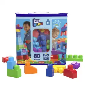 Mattel Fisher-Price MEGA Bloks Big Building Bag 80 Pcs miniatura 1