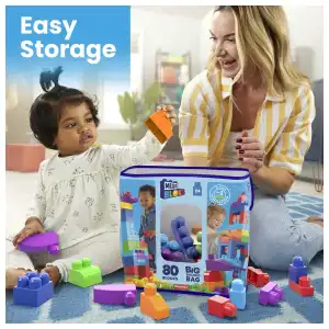 Mattel Fisher-Price MEGA Bloks Big Building Bag 80 Pcs miniatura 5