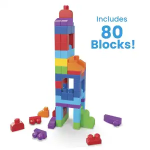 Mattel Fisher-Price MEGA Bloks Big Building Bag 80 Pcs miniatura 2