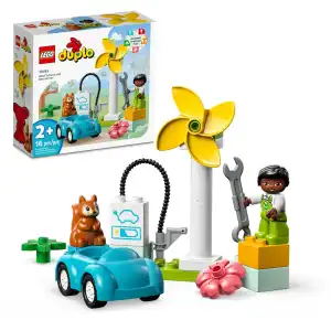 LEGO Duplo 10985 Wind Turbine and Electric Car 16 Pcs miniatura 1
