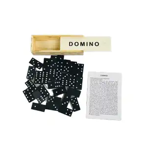 Double-Six Wooden Domino (15 cm) miniatura 1